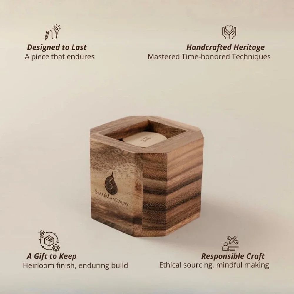SiamMandalay Bitcoin Wooden‎ Stacking Puzzle Crypto Dest Toy